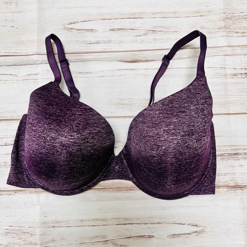 Victoria's Secret uplift Semi‎ demi heathered purple size 38DD